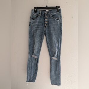 Special A Women's Blue Distressed Jeans